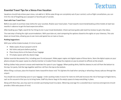 Textun Overview