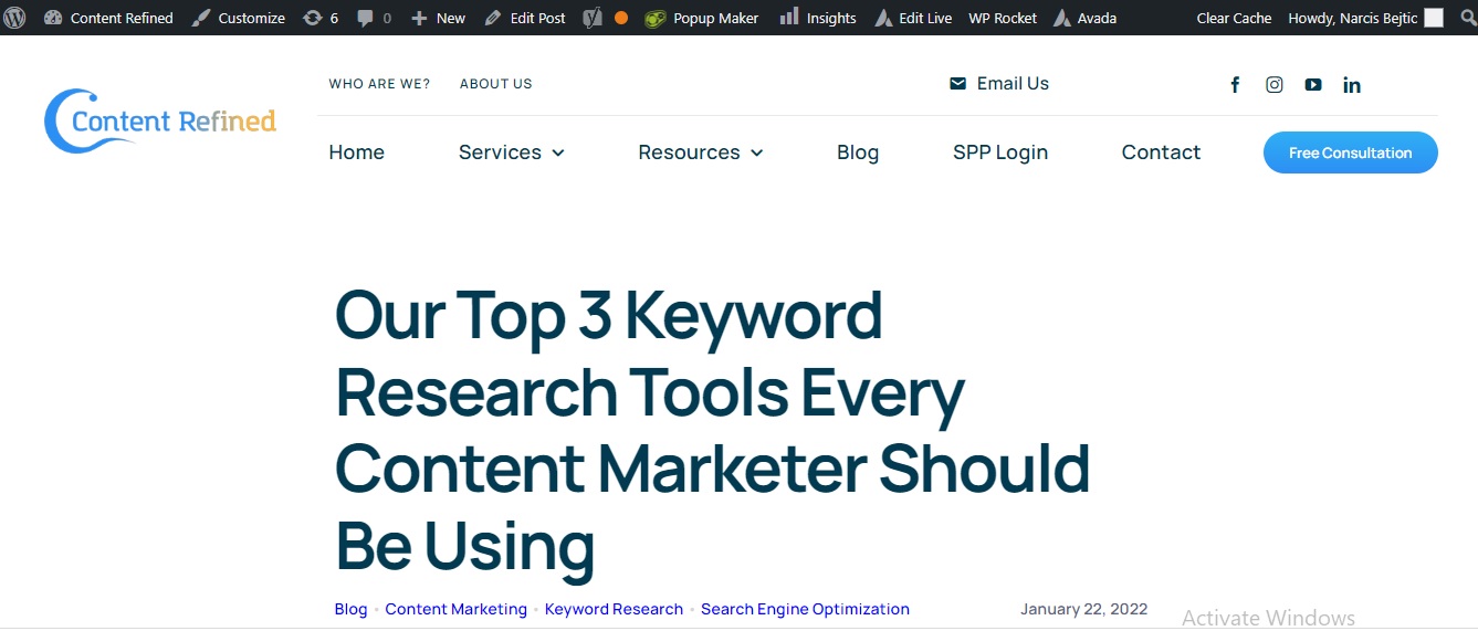 keyword research tool