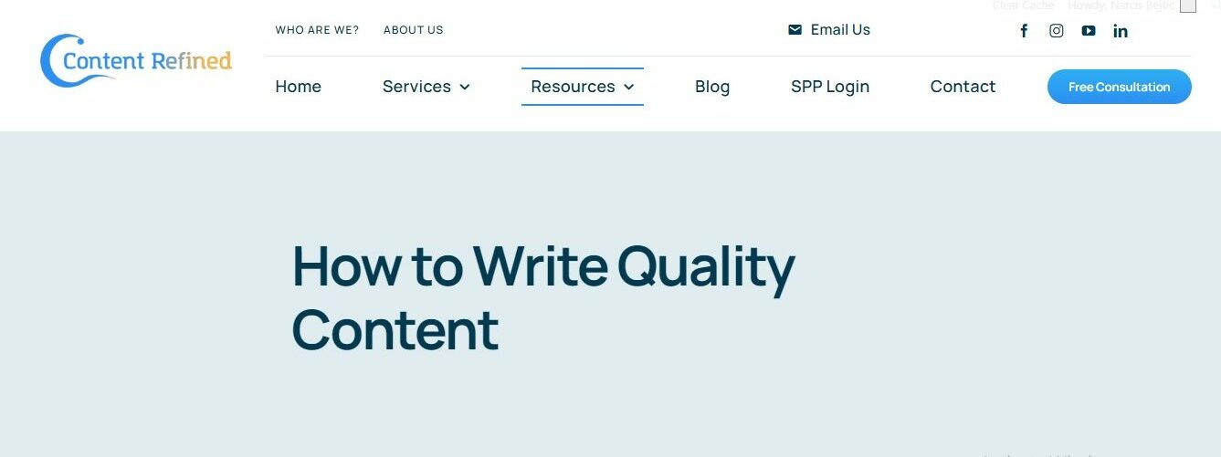 write quality content