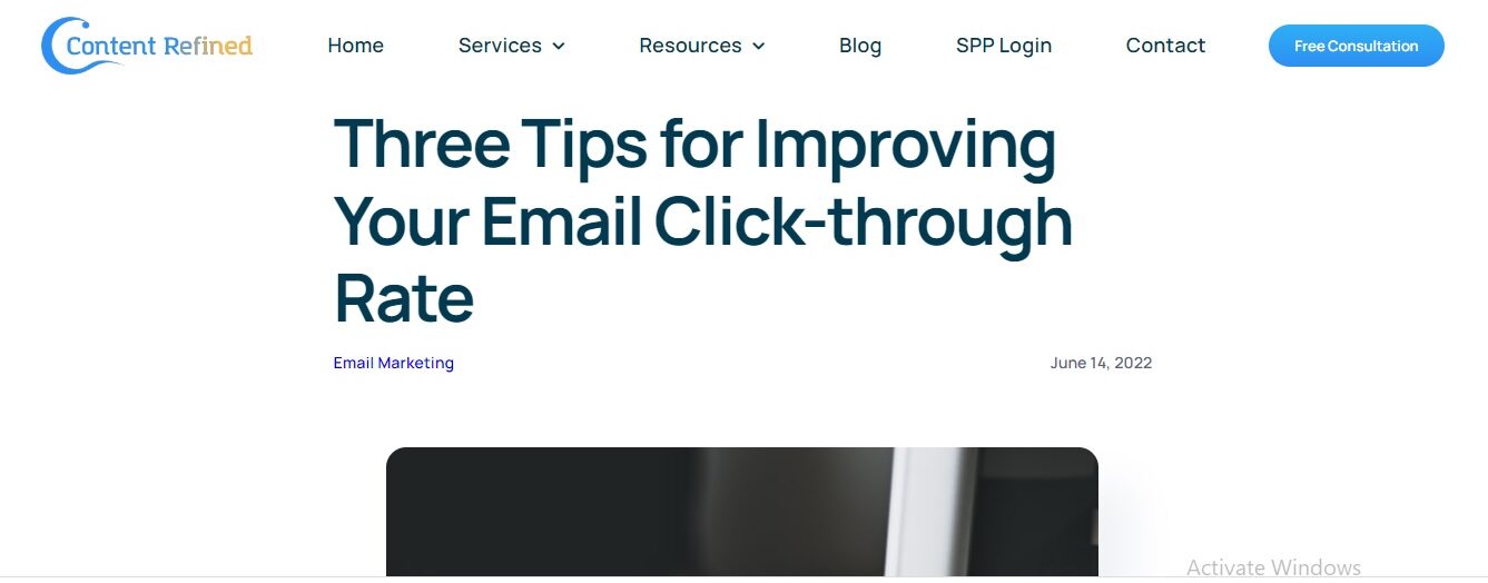 improving email click-through rate