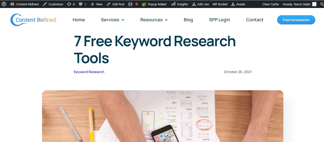 CR Keyword research tool