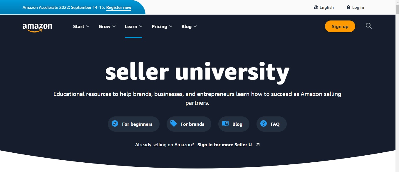 Amazon seller university