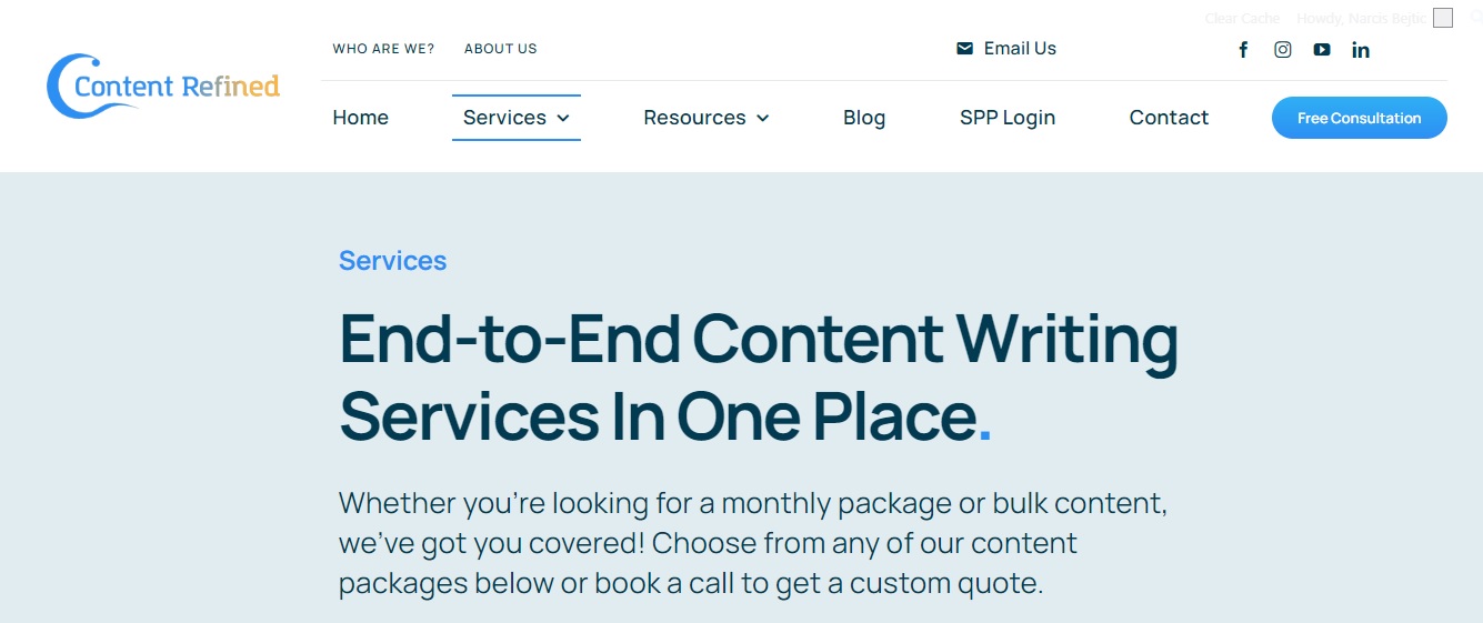 Content writing services