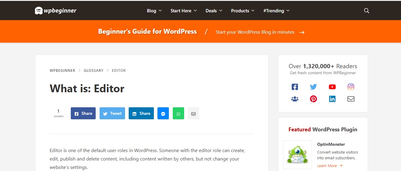 WordPress Editor