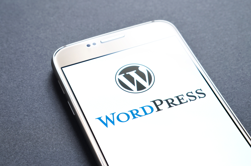 Wordpress,Logo,On,Smartphone