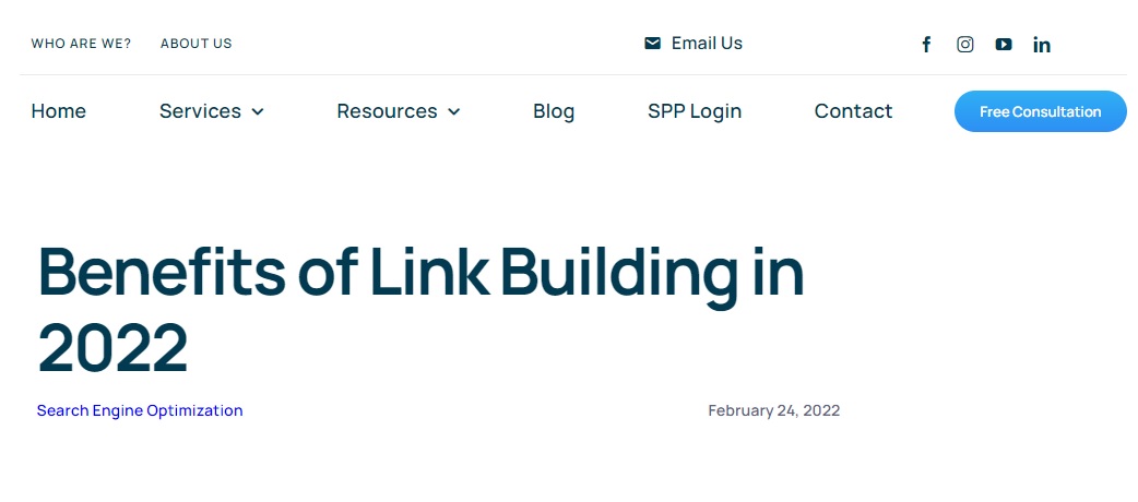 C.R link building