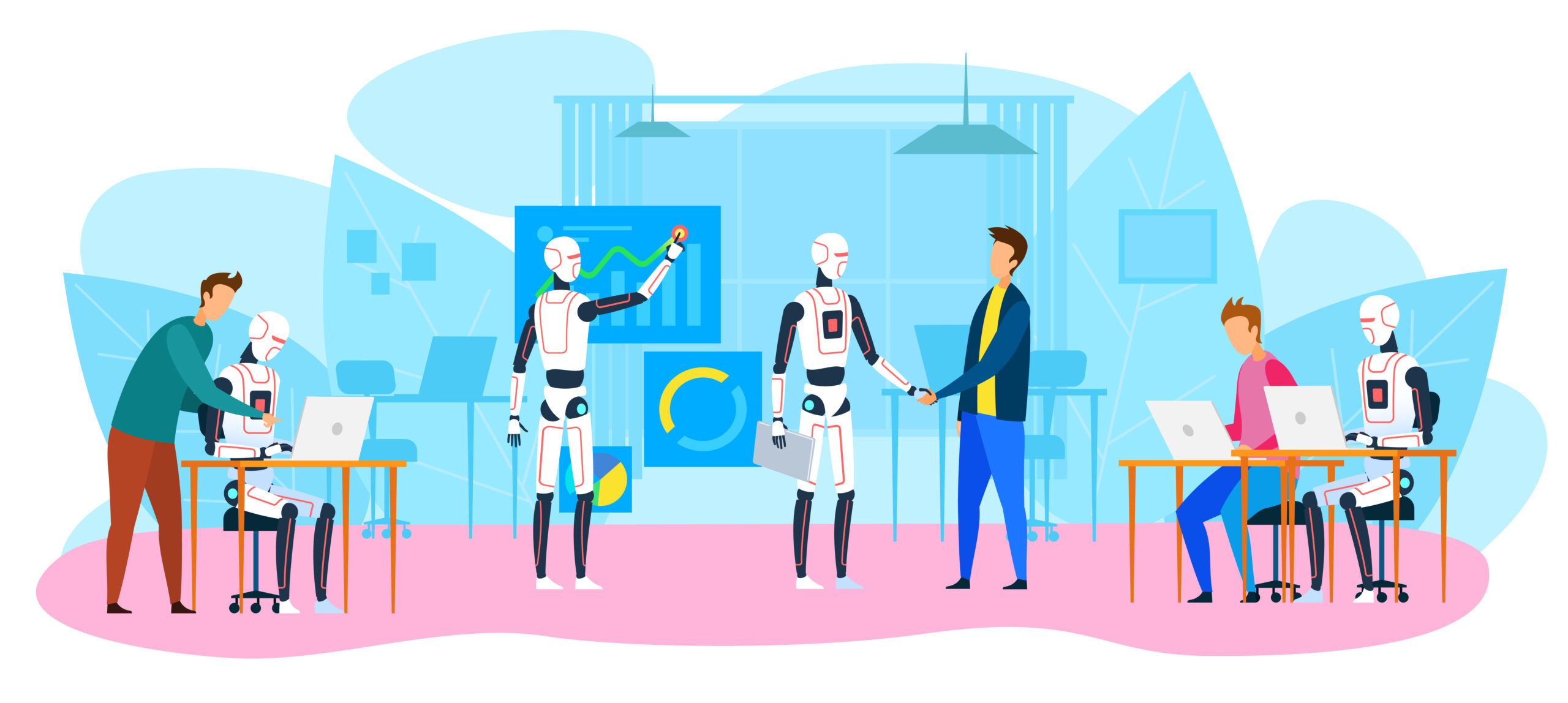 Graphic-illustration-of-robots-working-alongside-human-employees-scaled.j