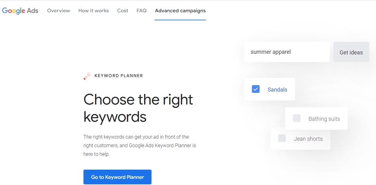 Google Keyword Planner