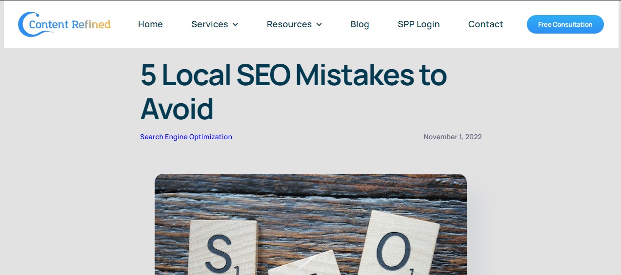 SEO mistakes avoid