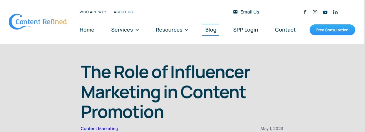 The Role of Influencer Marketing in Content Promotion