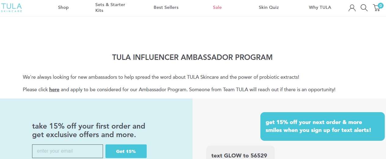 skincare brand TULA
