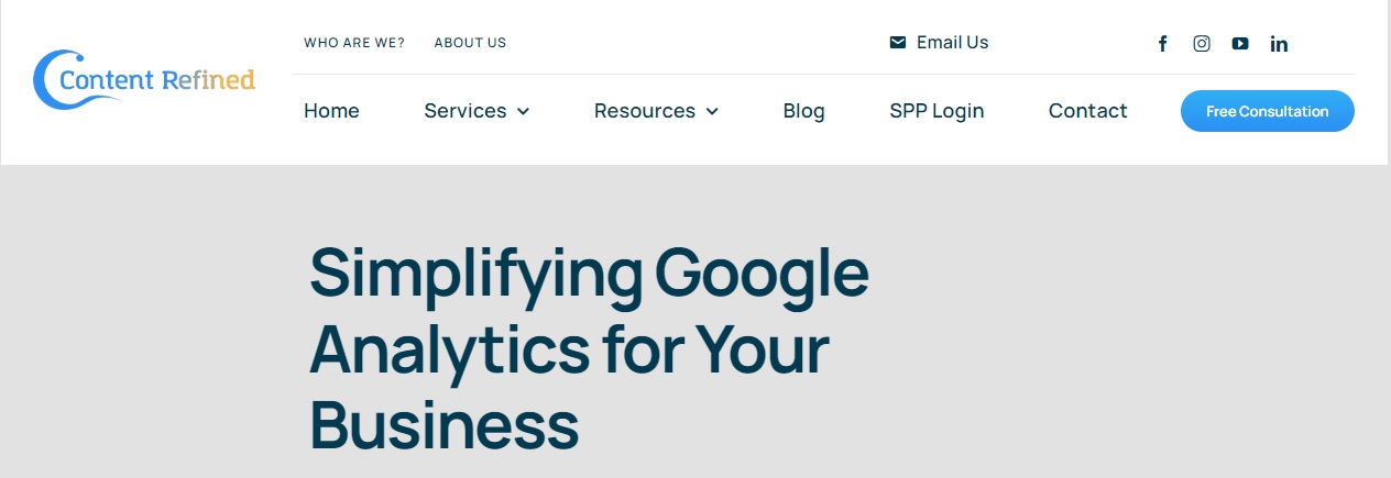 C.R Google Analytics