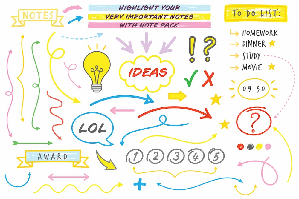 Notes, ideas, and doodles