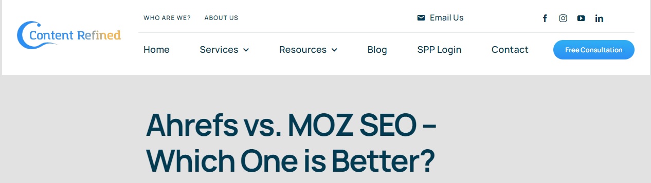 C.R Ahrefs vs Moz Seo 