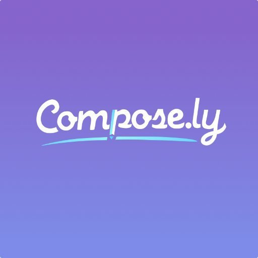Compose.ly company name and logo against a light purple background
